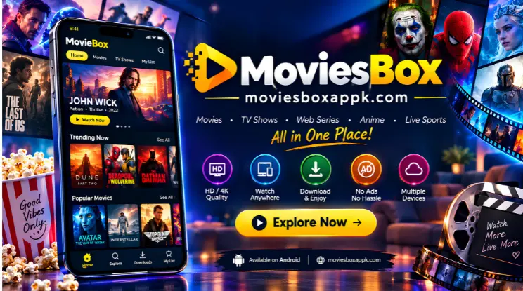 MovieBox app features banner
